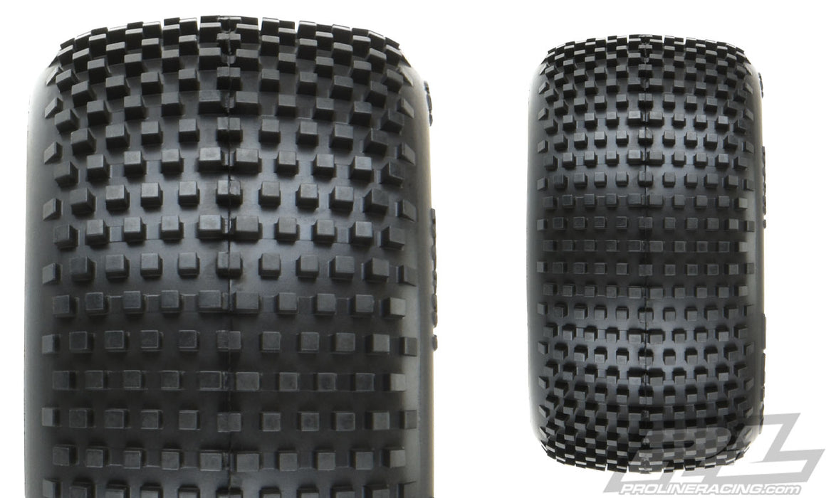 Pro-Line 10177-12 Yellow Front or Rear Wheels with Hole Shot Tires for Mini-T 1 Pair