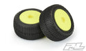 Pro-Line 10177-12 Yellow Front or Rear Wheels with Hole Shot Tires for Mini-T 1 Pair