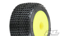 Pro-Line 10177-12 Yellow Front or Rear Wheels with Hole Shot Tires for Mini-T 1 Pair