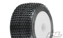 Pro-Line 10177-13 White Front or Rear Wheels with Hole Shot Tires for Mini-T 1 Pair