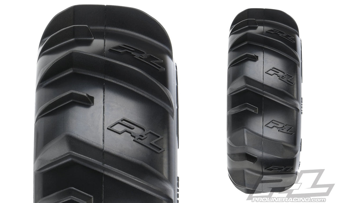 Pro-Line 10185-10 Dumont SC 2.2 / 3.0 Paddle Tires Mounted on Black Raid Wheels 2