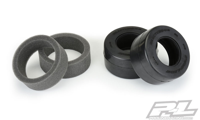 Pro-Line 10188-203 Reaction+ HP Wide Belted Drag Slick SC S3 Rear Drag Tires