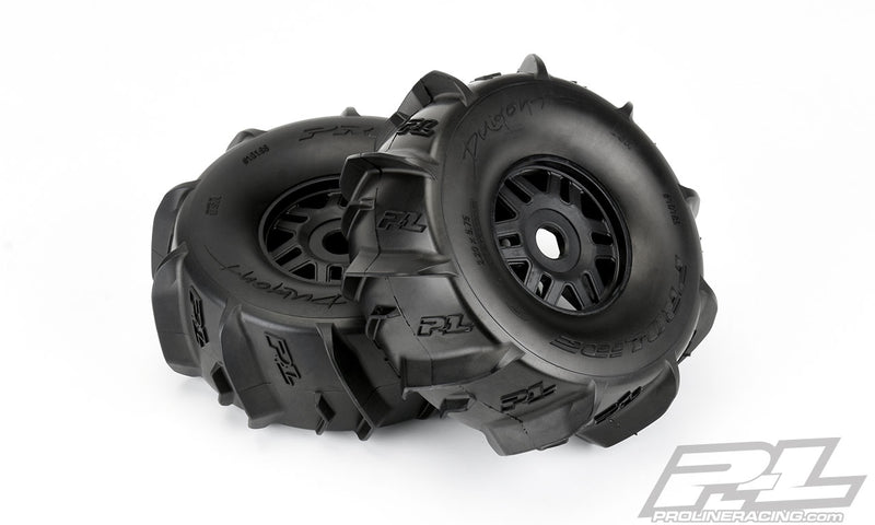 Pro-Line 10189-10 Dumont Paddle Tires Mounted on 17mm Wheels for Mojave 2 Pack