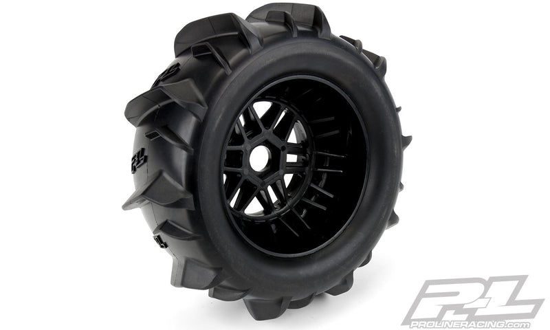 Pro-Line 10189-10 Dumont Paddle Tires Mounted on 17mm Wheels for Mojave 2 Pack