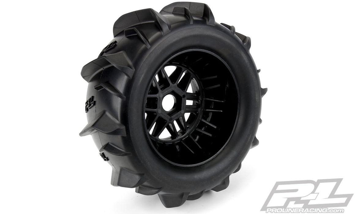 Pro-Line 10189-10 Dumont Paddle Tires Mounted on 17mm Wheels for Mojave 2 Pack
