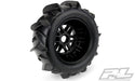 Pro-Line 10189-10 Dumont Paddle Tires Mounted on 17mm Wheels for Mojave 2 Pack