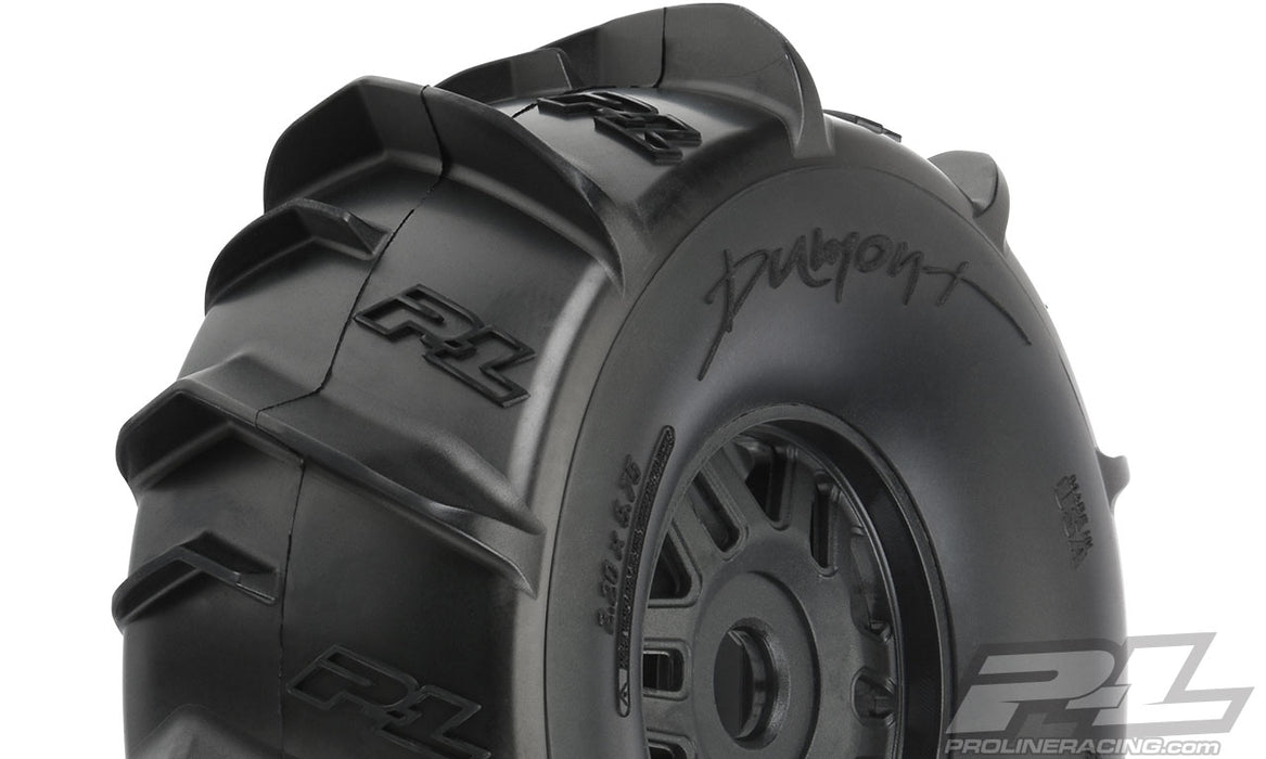 Pro-Line 10189-10 Dumont Paddle Tires Mounted on 17mm Wheels for Mojave 2 Pack