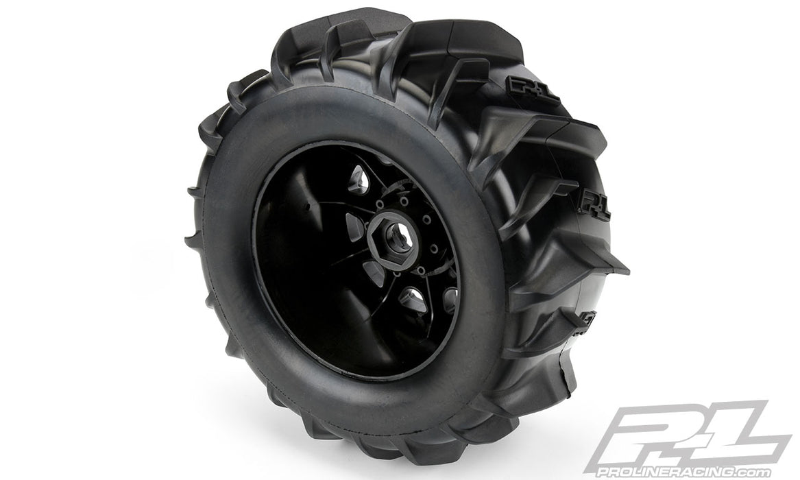 Pro-Line 10192-10 3.8" Dumont Paddle Tires Mounted on Wheels 2 Pack