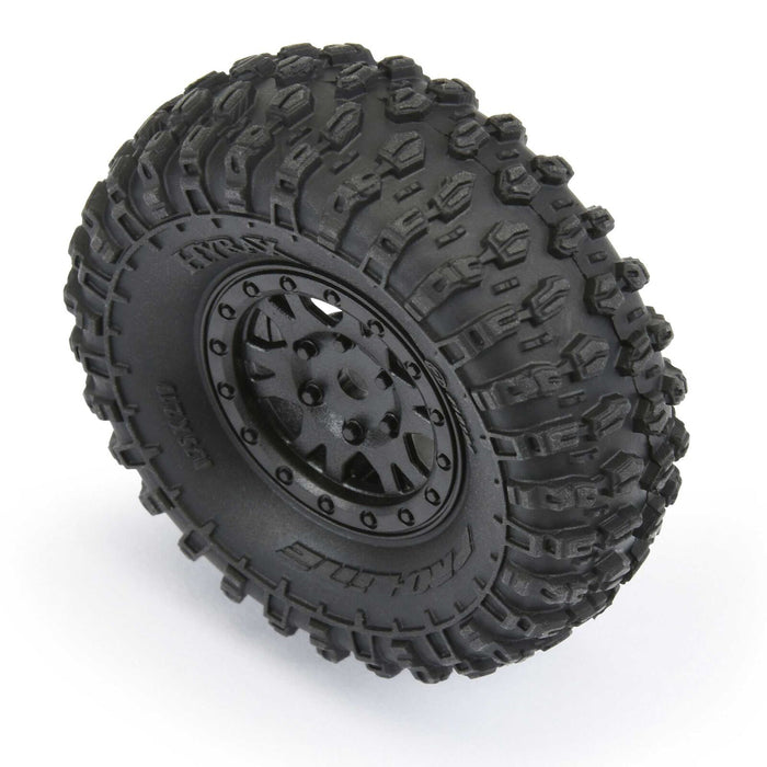 Pro-Line 10194-10 Hyrax 1.0" Truck Tires Mounted on Wheels 4 Pack