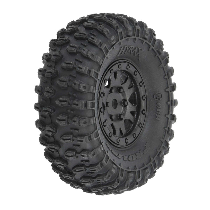Pro-Line 10194-10 Hyrax 1.0" Truck Tires Mounted on Wheels 4 Pack