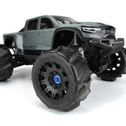 Pro-Line 10202-10 1/6 Sand/Snow Paddle Tires Mounted on 24mm Hex Wheels 1 Pair