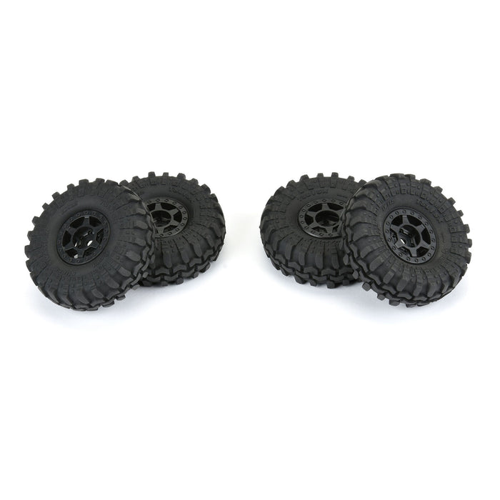Pro-Line 10214-10 Super Swamper 1.0" Truck Tires Mounted on Wheels 7mm Black 4 Pack