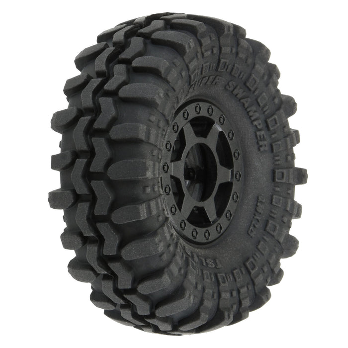 Pro-Line 10214-10 Super Swamper 1.0" Truck Tires Mounted on Wheels 7mm Black 4 Pack