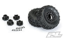 Pro-Line 1190-10 Trencher X SC Tires Mounted on Black Raid 6x30 Wheels 2 Pack (2WD 4x4 F/R)