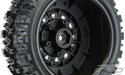 Pro-Line 1190-10 Trencher X SC Tires Mounted on Black Raid 6x30 Wheels 2 Pack (2WD 4x4 F/R)