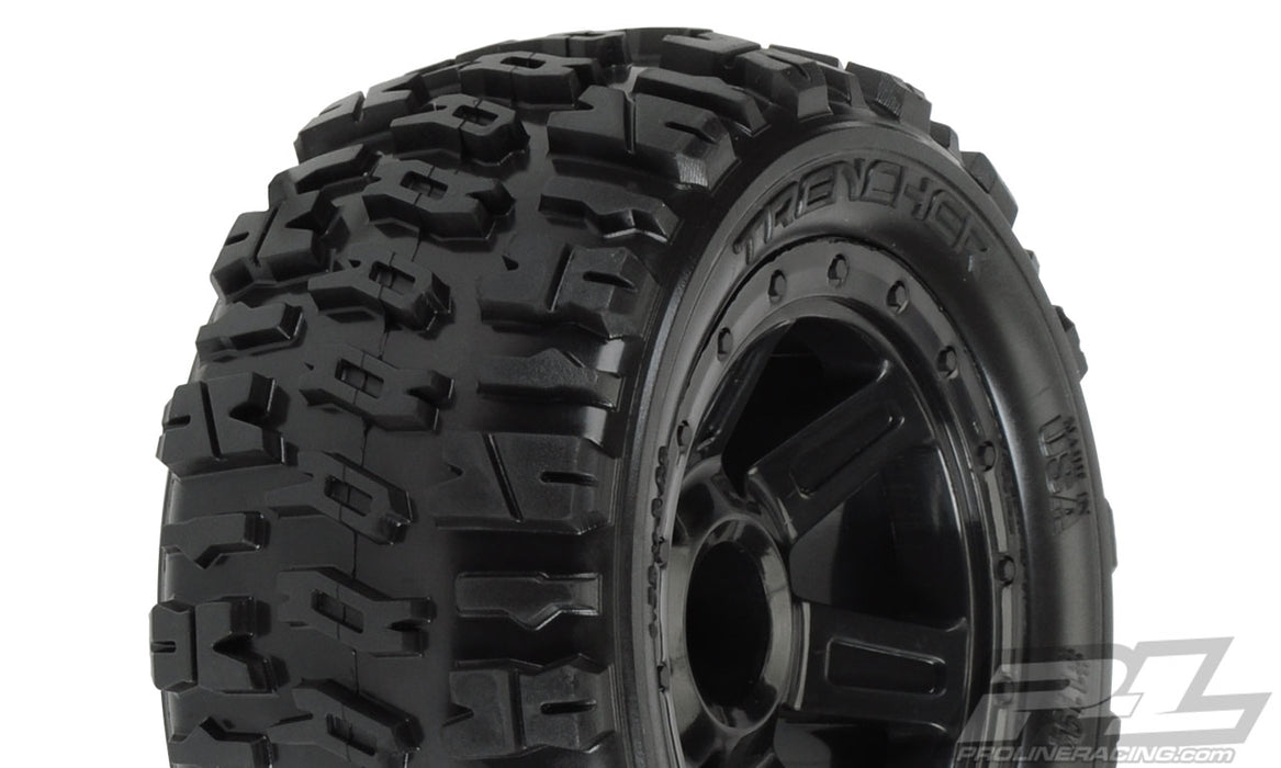 Pro-Line 1194-11 Trenchers 2.2" M2 Tires Mounted on Wheels for 1/16 E-Revo Summit 1 Pair