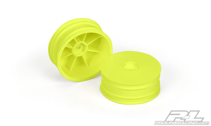 Pro-Line 2735-02 Velocity 2.2 Front Wheels with 2mm Hex Mount Yellow 2 Pack