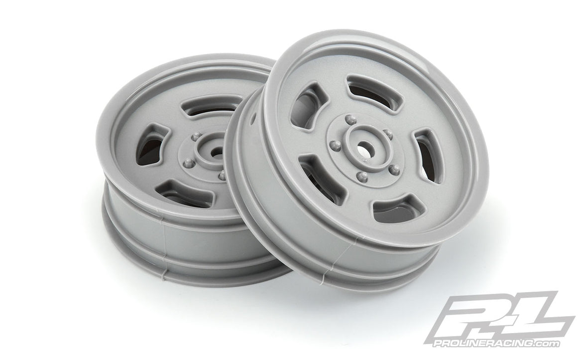 Pro-Line 2792-05 2.2" Slot Mag Stone Gray Front Wheels for 2WD Slash and DR10 Drag Cars 1 Pair