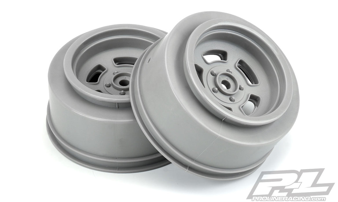 Pro-Line 2793-05 2.2" Slot Mag Stone Gray Rear Wheels for 2WD Slash and DR10 Drag Cars 1 Pair