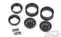 Pro-Line 2797-03 Black Plastic Keystone 1.55" Internal Beadlock Crawler Wheels 2 Pack