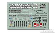 Pro-Line 3336-00 Wrangler Unlimited Clear Body 1/10 Crawlers with 12.3" Wheelbase