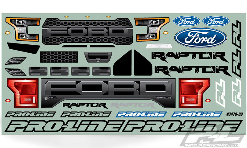 Proline Raptor Stampede Pro-Line 3470-00 2017 Ford Raptor Body for Stampede — White Rose Hobbies