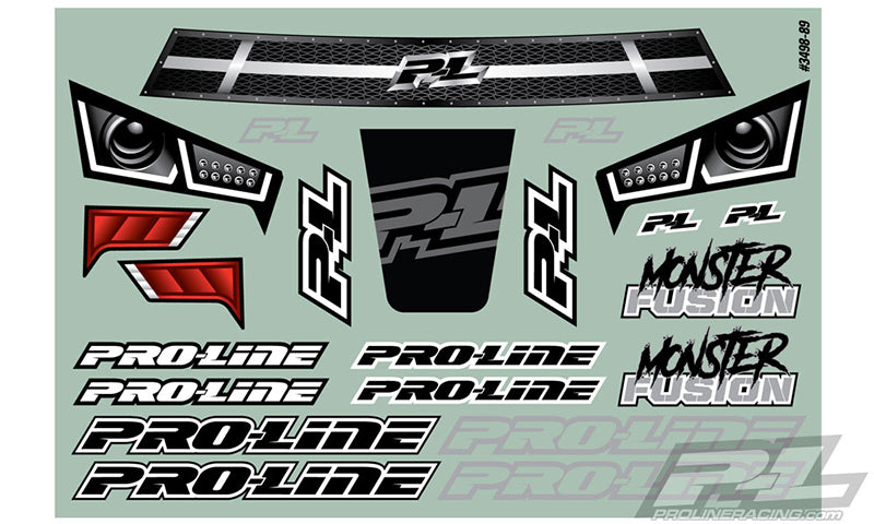 Pro-Line 3498-17 Pre-Cut MT Fusion Clear Body for Slash with 2.8 Tires