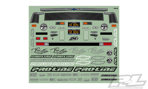 Pro-Line 3531-00 1969 Nova Clear Body for Slash and 1/10 2WD Drag Car