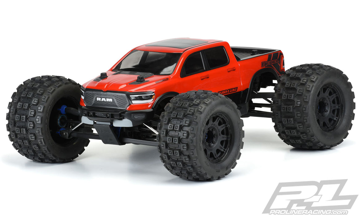 Pro-Line 3536-17 Pre-Cut 2020 Ram Rebel Clear Body for E-Revo 2.0 with 6307 and Maxx 4S with 6370