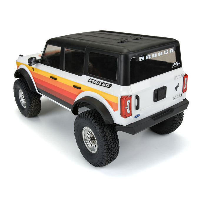 Pro-Line 3570-00 2021 4 Door Bronco Clear Body 1/10 Crawlers with 12.3" Wheelbase