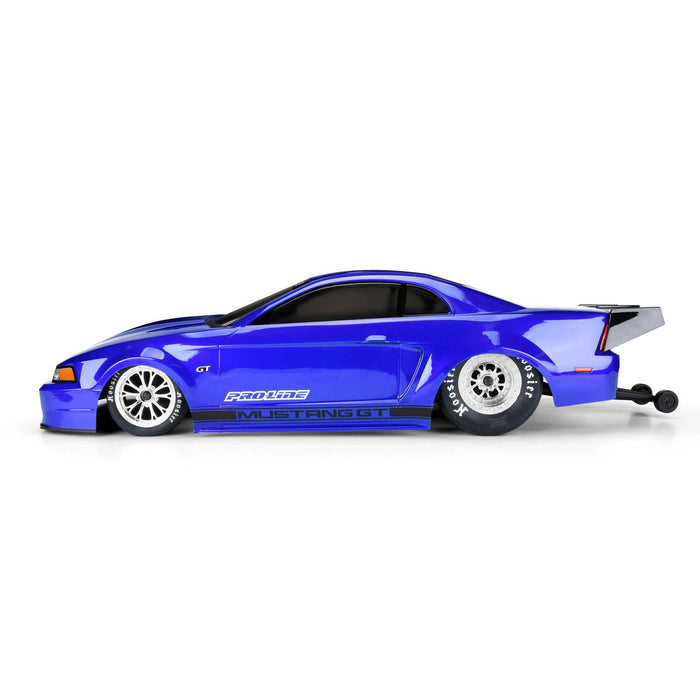 Pro-Line 3579-00 1/10 1999 Ford Mustang Clear Body for 2WD Slash, DR10, 22S Drag Cars