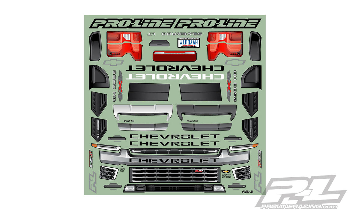 Pro-Line 3582-00 2021 Chevy Silverado Clear Body for E-Revo 2.0 and Maxx 4S