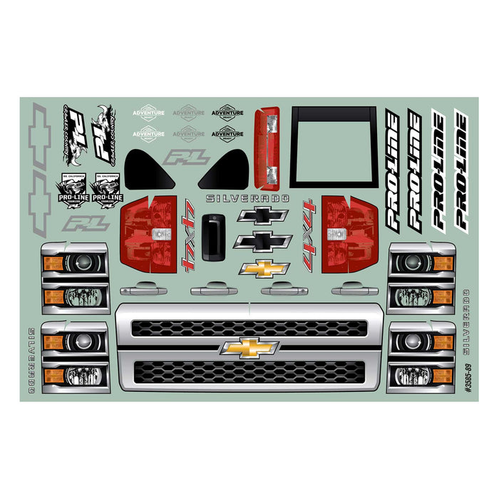 Pro-Line 3585-00 2015 Chevrolet Silverado Truck Clear Body for 13.9" Crawler
