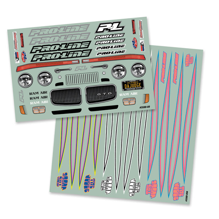 Pro-Line 3588-00 1/10 1970 Pontiac GTO Judge Clear Body 2WD Slash DR10 Drag Cars