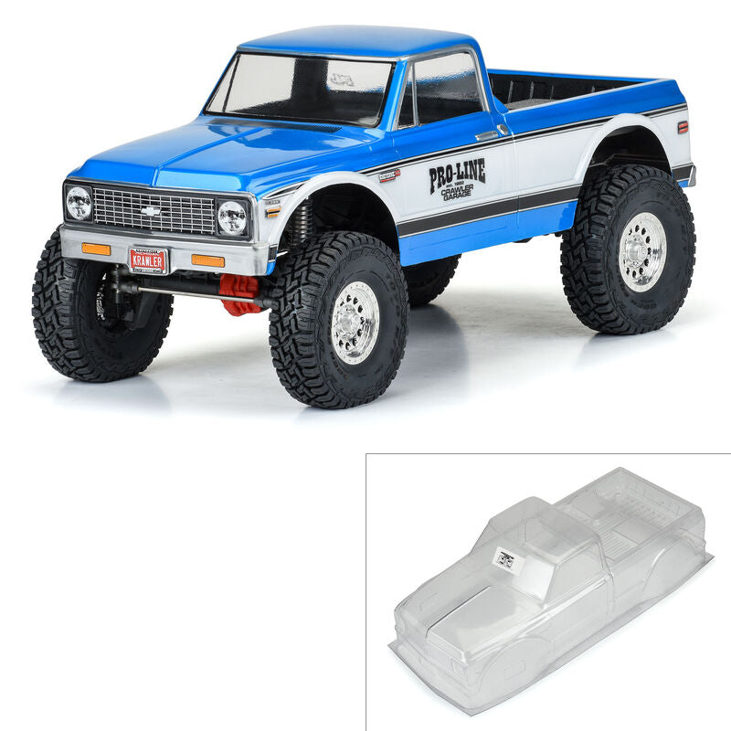 Pro-Line 3604-00 Chevy K-10 Clear Body for 12.3 WB Crawlers