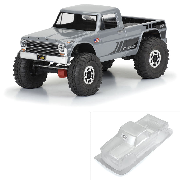 Pro-Line 3613-00 1967 Ford F-100 Clear Body for 12.3 Wheelbase Crawlers