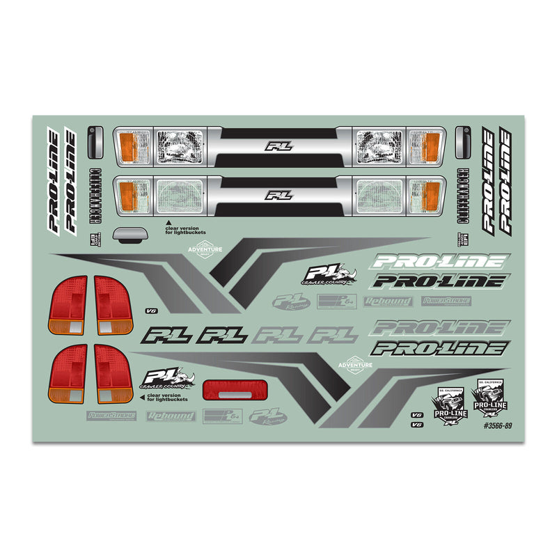 Pro-Line 3615-00 Cliffhanger Cab Only Clear Body for 12.3 Wheelbase Crawlers