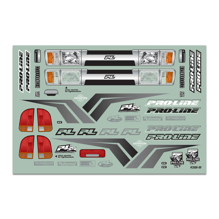 Pro-Line 3615-00 Cliffhanger Cab Only Clear Body for 12.3 Wheelbase Crawlers