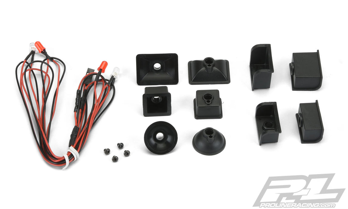 Pro-Line 6317-00 LED Headlight and Tail Light Kit for Crawlers