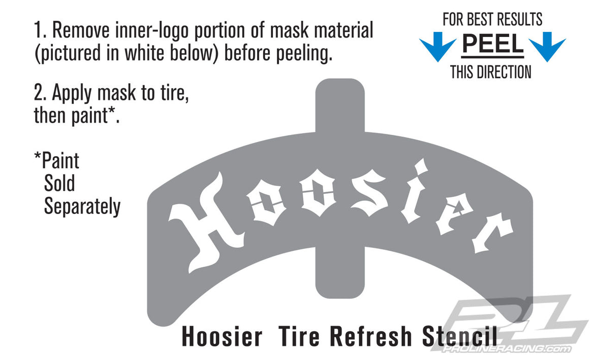 Pro-Line 6344-00 Hoosier Refresh Paint Stencil