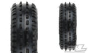Pro-Line 8298-12 Yellow Rear Wheels with Wedge Carpet Tires for Mini-B 1 Pair
