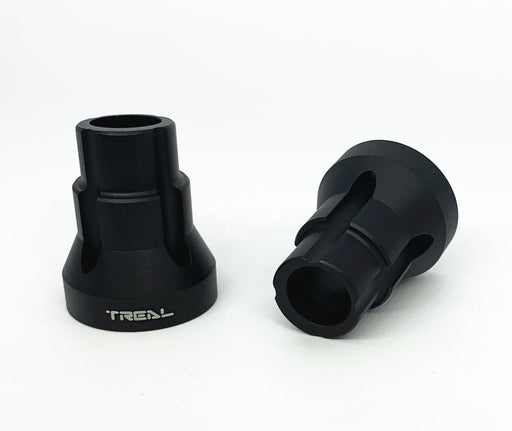Treal Hobby (X002RMP77L) Silver Aluminum Rear 5 Degree Axle Mount Set for LMT 