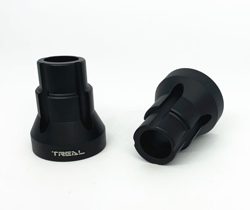 Treal Hobby (X002RMP77L) Silver Aluminum Rear 5 Degree Axle Mount Set for LMT 