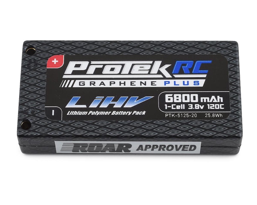 Protek RC 5125-20 1S 3.8V 8200mAh120C Low IR Si-Graphene + HV LiPo Battery with 4mm Connectors