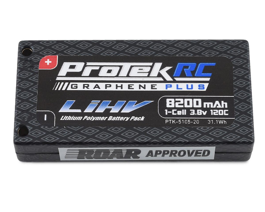 Protek RC 5105-20 1S 3.8V 8200mAh120C Low IR Si-Graphene + HV LiPo Battery with 4mm Connectors