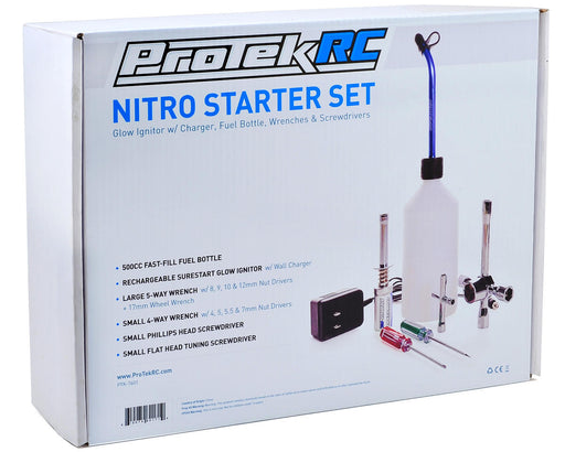ProTek RC 7601 Nitro Starter Set with Ignitor, Fuel Bottle, and Tools