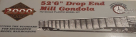 Proto 2000 433-8498 HO Scale 52'6" Drop End Mill Gondola  Kit Rock Island - NOS