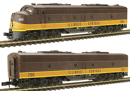 PROTO 920-34101 N EMD Diesel E8 A-B Set - Powered A & B - Assembled -- Illinois Central #4020 & #210