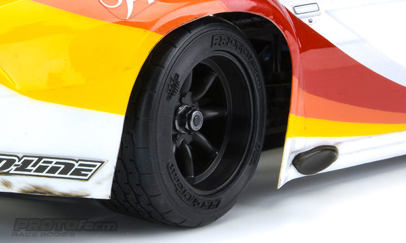PROTOForm 10139-17 VTA Rear Tires Mounted on 31mm White Wheels 1 Pair