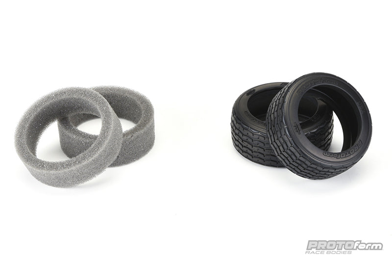 PROTOForm 10140-18 VTA Front Tires Mounted on 26mm Black Wheels 1 Pair